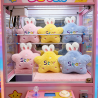 Peluches Kawaii Lapin Étoile 8 pouces, Jouets en Peluche Animaux de Dessin Animé pour Enfants, Idéales pour Machines à Pinces