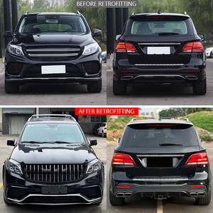 Kit carrosserie pour Mercedes-Benz GLE63, modification et mise à niveau du pare-chocs avant et arrière, 2015-2018 - Product Image 2