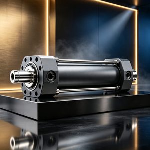 Cilindro Idraulico per Carrello Elevatore in Acciaio Inossidabile <span class=keywords><strong>a</strong></span> Doppio Effetto, Mini Cilindro <span class=keywords><strong>a</strong></span> Pistone con Cuscinetto Motore, Alimentato ad Aria Compressa - Product Image 3