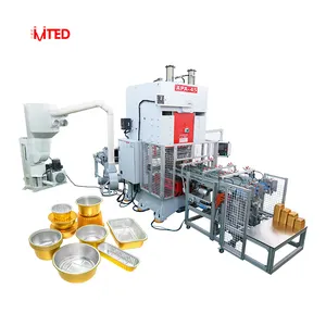 RZLH-C45T Fácil manutenção para operar resistência a altas temperaturas Baking pan máquina despeje barquette alumínio