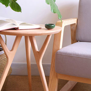 Nuevo diseño rectangular, mesas auxiliares de madera duraderas, hecho a mano estilo moderno, ahorro de espacio, Color personalizable para salas de estar - Product Image 3