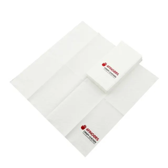 Donsea OEM мягкой натуральной древсной массы тиснением 2-4 слоя обеденный салфетка ресторан бумажные салфетки для ресторанов