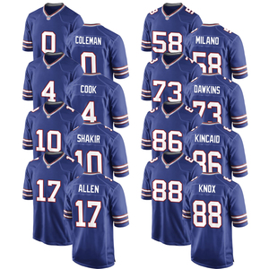 Maillots de football américain personnalisés 2025 pour hommes et femmes, style Buffalo, brodés et cousus, uniformes de sport pour jeunes avec logos - Product Image 1