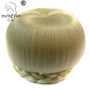 Chignons en cheveux synthétiques pour femmes africaines <span class=keywords><strong>Chignon</strong></span> à triple tresse elliptique + bas - Product Image 3