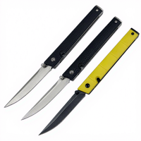 Vente flash - Couteau pliant miniature 7096 - Haute dureté - Couteau de poche avec clip - Camping en plein air - Survie en milieu sauvage - Outil EDC - OEM personnalisé