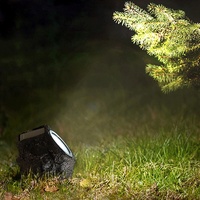 Projecteur LED solaire extérieur étanche IP65 pour jardin, lumière de pierre, CRI 90 élevé, angle de faisceau 180° pour cours et espaces verts