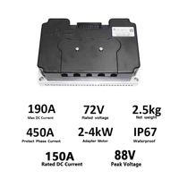 Contrôleur de scooter électrique haute puissance Far/Drive 72450 Modèle 450A 4000W 5000W pour moto Scooty