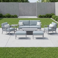 Meubles de patio d'extérieur, ensemble de canapés de luxe, meubles de jardin d'extérieur, ensemble de table à manger, ensemble de table et chaises de bar, chaise à bascule d'extérieur