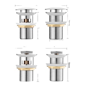 Đẩy xuống Pop Up thép không gỉ cống bấm vào Clack SS lưu vực cống nước lưu vực chất thải - Product Image 2