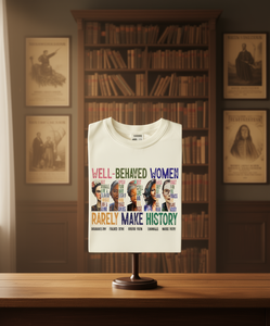 T-shirt Comfort Colors con Icone Femministe da Donna, 100% Cotone, Girocollo, Vestibilità Regolare, Stampa Casual, Per Tutte le Stagioni - Product Image 2