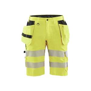 BLAKLADER - 158618113300C46 <b>Hi</b>-<b>Vis</b> <b>shorts</b> with stretch Yellow - EAN 7330509691175 <b>HI</b>-<b>VIS</b> WORKWEAR - Product Image 1
