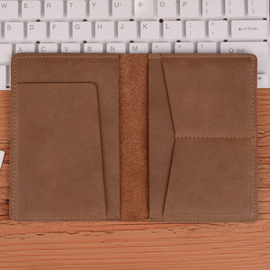 Custom Genuine Leather Passport Holder <strong>Travel</strong> <strong>Document</strong> Organizer | Cowhide Passport Cover <strong>Wallet</strong> for Air Ticket ID Card - Product Image 2