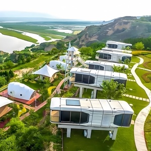 Capsula Spaziale Prefabbricata Moderna per Campeggio, Resort, Hotel, Alloggi Turistici Creativi, Cabina Intelligente <span class=keywords><strong>AI</strong></span> Controllata da <span class=keywords><strong>AI</strong></span>, Conveniente - Product Image 1