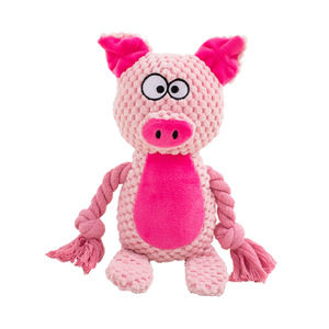 Jouet pour chien en peluche douce et écologique de qualité supérieure, avec corde, design de dessin animé, pour usage intérieur - Product Image 3