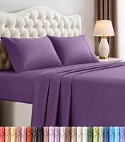 Ensemble de housse de couette personnalisée 300tc à motif uni tissé pour hôtel, maison et hôpital