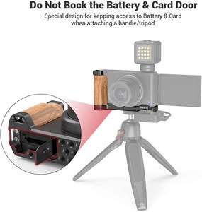 Para SmallRig <span class=keywords><strong>ZV1</strong></span> <span class=keywords><strong>Camera</strong></span> Vlog Rig Empuñadura de madera en forma de L con zapata fría para <span class=keywords><strong>Sony</strong></span> Vlogging Accesorios para <span class=keywords><strong>ZV1</strong></span> 2936 - Product Image 4