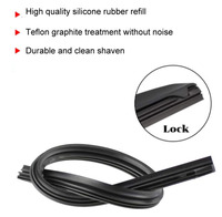 2025 Kction venta al por mayor mejor venta reemplazo otros accesorios de coche 6mm Universal negro suave goma limpiaparabrisas recarga