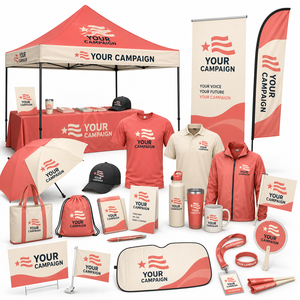 Election Event Advertising Tent Custom Printed Booth Display With Flags <b>Banners</b> Gifts And Promo Merchandise - Product Image 6