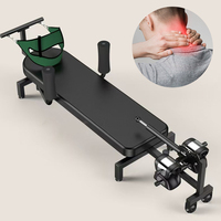 Lit de traction électrique domestique pour le cou et le bas du dos, appareil portable orthopédique de décompression et d'étirement de la colonne vertébrale