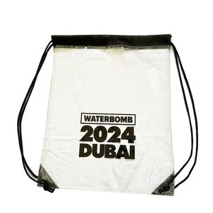 Bolsas Transparentes con Cordón Ajustable, para Estadio, Deportes, Gimnasio, Natación, Mochila Impermeable de PVC, Bolsa Transparente con Cordón para Playa - Product Image 1