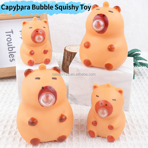Llavero de PVC con diseño de animales de dibujos animados para niños, juguete creativo antiestrés de burbujas pequeñas para apretar, unisex, para edades de 2 a 4 años, venta al por mayor. - Product Image 2