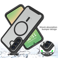Étui magnétique Samsung A57 2 en 1 Coque antichoc Anti-empreintes digitales Coques transparentes pour iPhone en vrac pour Galaxy A37 A36 A17 A16