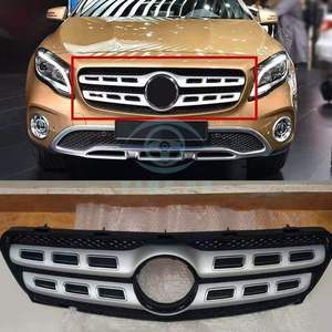 กระจังหน้ารถยนต์เมอร์เซเดส-เบนซ์ GLA X156 สีดำเงิน ทำจากพลาสติก ABS อะไหล่เปลี่ยนกันชน ปี 2017-2019 - Product Image 4