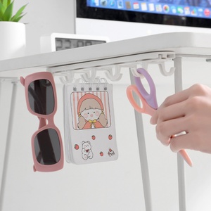 Creative Kitchen Free Punching Hanging Adhesive 360 Degree Rotating Upside Down <b>Storage</b> <b>Rack</b> with 6 Hooks - Product Image 6