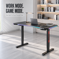 Bureau debout électrique réglable en hauteur AOR, poste de travail silencieux à moteur unique, 3 mémoires anti-collision 18mm E0, vente en gros usine