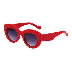 Gafas de sol de ojo de gato a la moda para mujer, protección UV400, montura de PC, estilo redondo, gafas de sol estilo streetwear. - Product Image 5
