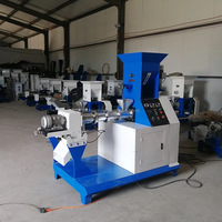 Machine de fabrication de nourriture pour poissons Extrudeuse de granulés de moulin d'alimentation pour poissons flottants à vendre Machine à granulés d'extrusion
