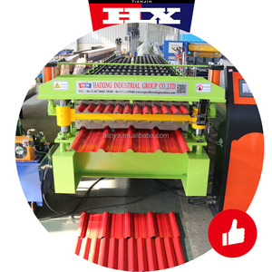 Hot Koop Stalen Metalen Dakbedekking Geglazuurde Gegolfde Tegel Dakplaat Koude Rolvormen <span class=keywords><strong>Making</strong></span> <span class=keywords><strong>Machine</strong></span> - Product Image 1