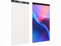 Écran LED P5 d'intérieur, film transparent, mur vidéo pour façade vitrée, solution d'affichage publicitaire