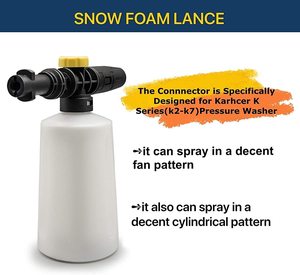 Pistolet de lavage haute pression pour voiture, pulvérisateur de mousse flocon de neige 750 ml, réglable, compatible avec les séries Kaichi K - Product Image 4