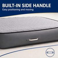 Matelas pneumatique de glamping moderne de luxe avec grande capacité de charge, lit de camping surélevé extra épais pour le couchage en tente extérieure
