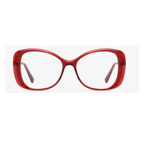 Montures de lunettes optiques carrées surdimensionnées pour femmes, en acétate, avec des lunettes de vue carrées en acétate
