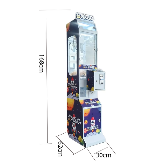 Small Prize Challenge Bingo Toy Vending Machine Coin-Operated in Metal Wood with 1 Year Warranty for Game Centers Gift Giving