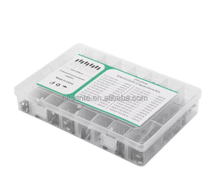 Kit d'assortiment de condensateurs électrolytiques radiaux 24 valeurs 500 pièces 0,1uF-1000uF 16V-50V à montage traversant en aluminium - Product Image 2