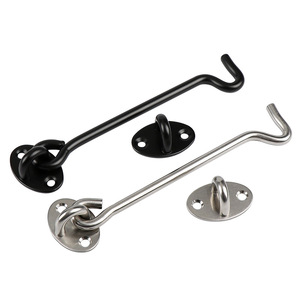JINNATE Stainless Steel Window Hook JNT-60 Black And Silver Door Window Hardware Eye Slip Hook For Home Use - Product Image 2