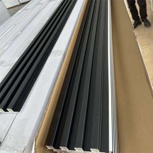 Panneaux de revêtement mural en WPC imperméables, ignifuges, en composite bois-plastique pour hôtel, salon et chambre - Product Image 1