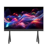 Téléviseur LED tout-en-un 4K COB interactif intelligent pour intérieur, luminosité 600, noir, pour cinéma maison, éducation, magasin de détail/métro, 3840Hz, garantie 1 an