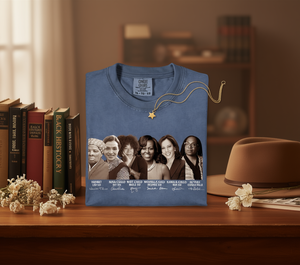 เสื้อยืดผู้หญิงสีดำ Comfort Colors รุ่น Women History Month คอกลม แขนสั้น พิมพ์ลาย ผ้าเจอร์ซีย์ 100% คอตตอน เสื้อผ้าเสริมสร้างพลังหญิง - Product Image 2