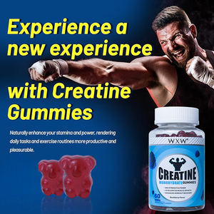 Wxw Creatine gummies เพิ่มความเร็วในการเจริญเติบโตของกล้ามเนื้อ creatin carnauba WAX Creatine monohydrate protein Gummy - Product Image 5