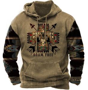 Felpa con Cappuccio Stile High <span class=keywords><strong>Street</strong></span> Trendy, Moda Uomo con Motivo a Lettere, Taglia 4XL - Product Image 1