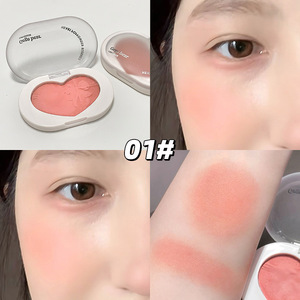 Crème blush Gege Bear Soft Color Heartbeat, fini mat, rehausse le contour, coloration naturelle, cosmétiques pour étudiants - Product Image 2