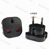 Convertisseur de courant électrique 3pin uk to eu prise UK to EU VDE plug travel power adapter
