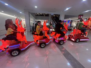 Nuevo y novedoso equipo de parque de atracciones de alta calidad, paseo en tren eléctrico sin rieles de ciervos a <span class=keywords><strong>la</strong></span> venta - Product Image 4