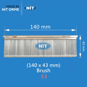 Brosse pour machine à tricoter plate 061407 pour pièces détachées Stoll CMS E2-4 avec logo NIT, standard professionnel - Product Image 1