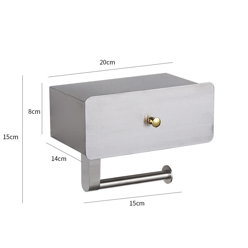 Brushed Drawer Tissue Holder