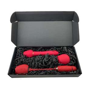 Condón Rosa combinación 3 unids/set caja de regalo en forma de Rosa vibrador juguetes sexuales para mujer clítoris lengua chupando condón - Product Image 2